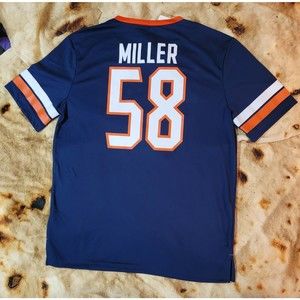 NFL Team Apparel Men's Denver Broncos Miller 58 Jersey Style Shirt